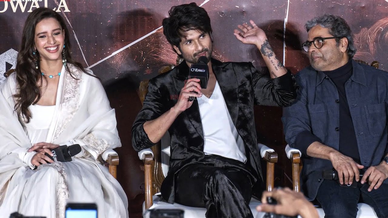 Shahid Kapoor Tripti Dimri Working with Vishal Bhardwaj Journey from Kaminey to O Romeo