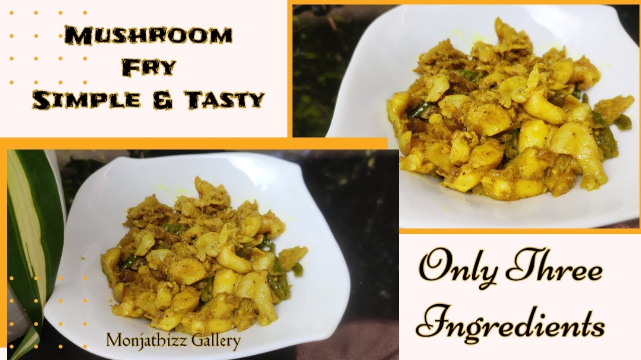 Easy Kerala Mushroom Rost / Mushroom Peralan/ Mushroom Ularthiyathu/Mushroom Fry /Koon Roast/