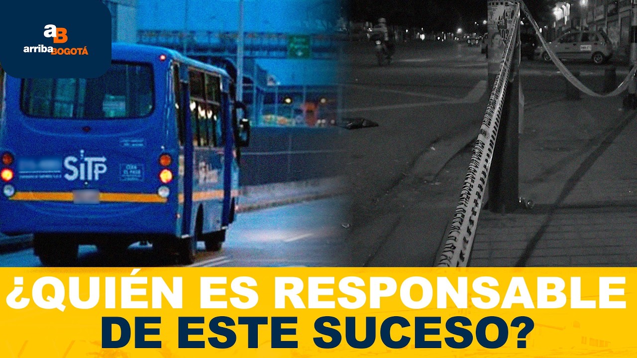 Peatón F4LLECE instantáneamente al ser arrollado por bus SITP | CityTv | ArribaBogotá