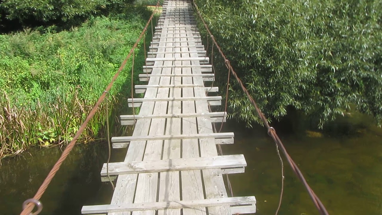 Kabantis beždžionių tiltas per Jūrą Pajūryje (Šilalės raj.) / Hanging Bridge