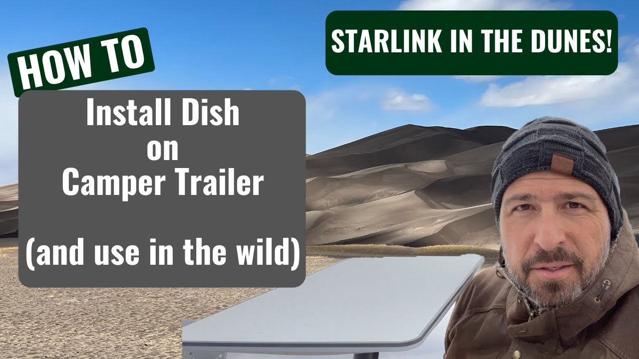 How to Install Starlink Dish on Camper Trailer [Speed tests in the Wild]
