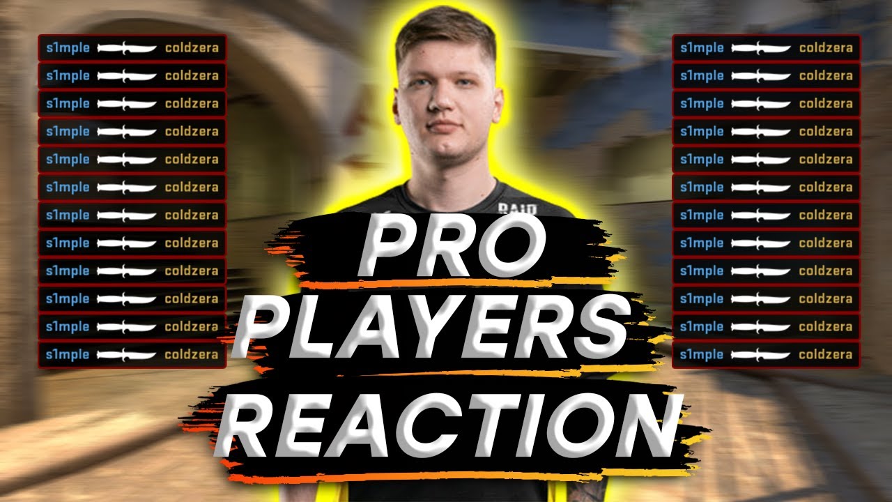 PRO PLAYERS REACTION TO S1MPLE KNIFE KILLS