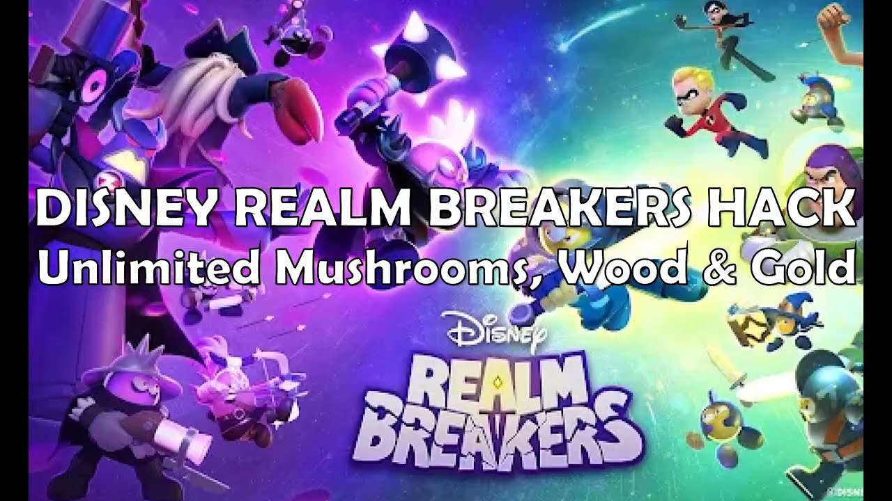 Disney Realm Breakers Hack 2025 (Step-by-step) - Free Mushrooms & Wood & Gold - Android/IOS