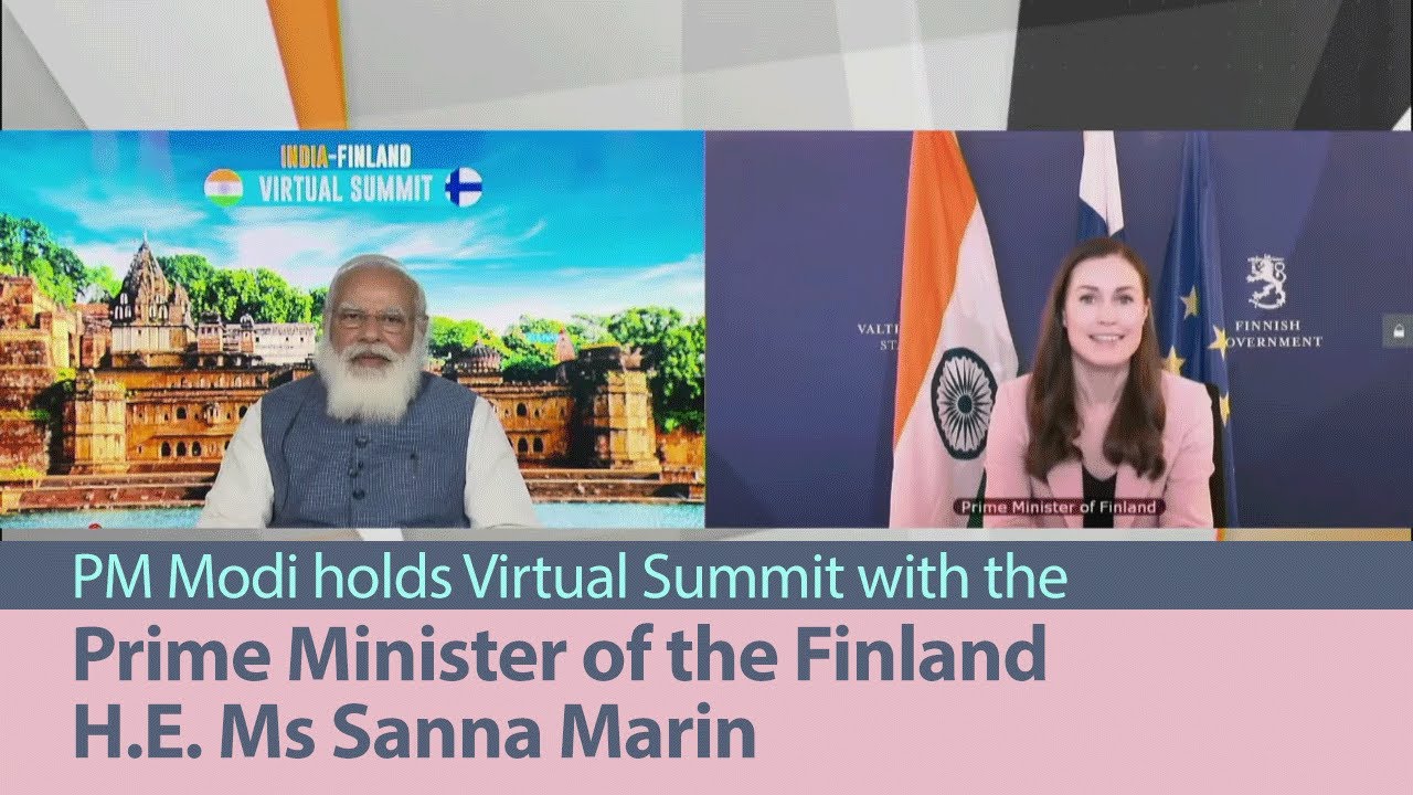 PM Modi holds Virtual Summit with the Prime Minister of the Finland H.E. Ms Sanna Marin | PMO