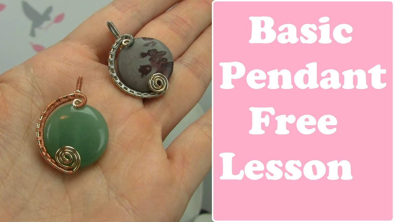 Basic Wire Wrapped Pendant for Beginners (Tutorial, Demo)