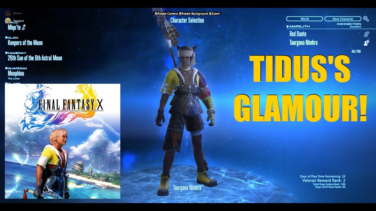 She Gifted Me the TIDUS GLAMOUR In FF14!