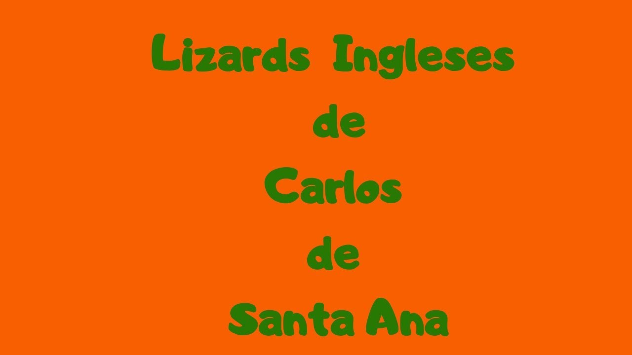 LIZARDS AVIARIO CARLOS DE SANTA ANA