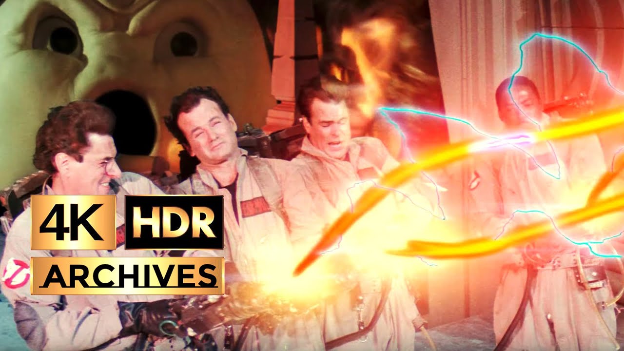Ghostbusters [ 4K - HDR ] - vs Stay Puft Marshmallow Man ● Part 2 of 2 ● Crossing Streams (1984)