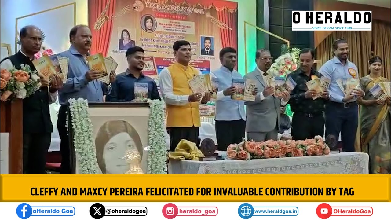 Cleffy and Maxcy Pereira felicitated for invaluable contribution by TAG