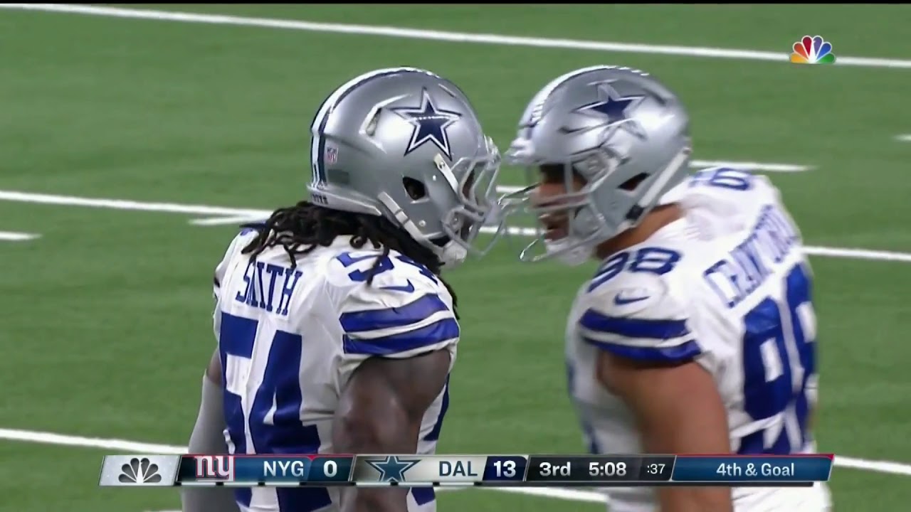 Quick Video of the Day - Jaylon Smith blasts Eli Manning - 09/16/2018