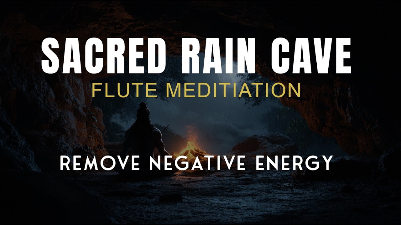 Remove Negativity | Sacred Rain Cave Flute Meditation | 8 Hours Deep Sleep