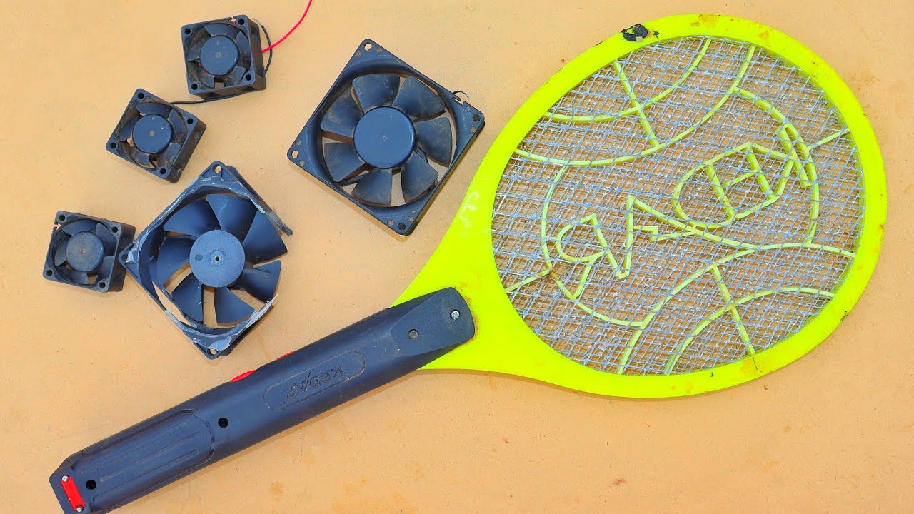 Awesome uses of old mosquito bat and cooling fan