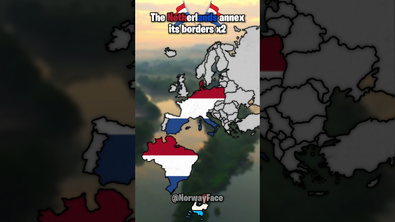 The Netherlands annex its borders x2 #netherlands #europe #country #map #mapping