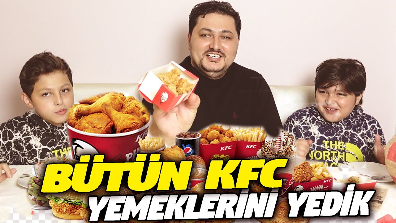 BÜTÜN KFC MENYUSUNU TEST ETDİK! 🍗 OĞULLARIMLA NƏ VARSA HAMISINI YEDİK!