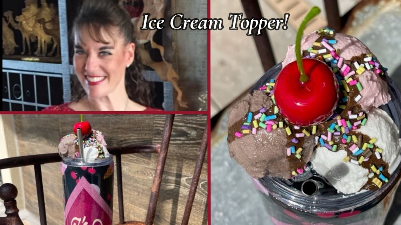 #192 Boring Tumbler Lid?? Make It An Ice Cream Scoop Tumbler Topper!