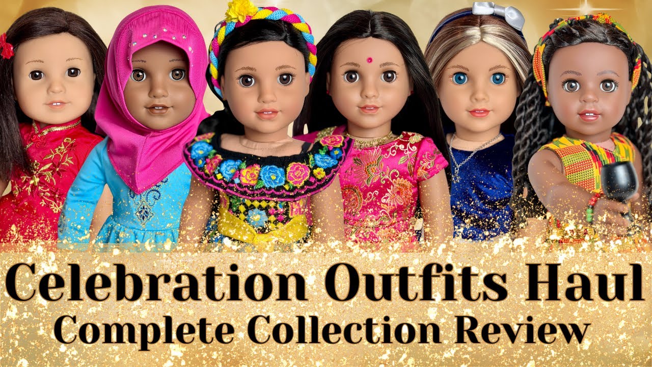 American Girl Celebration Outfits Complete Collection Unboxing & Review + Learn About the Holidays!
