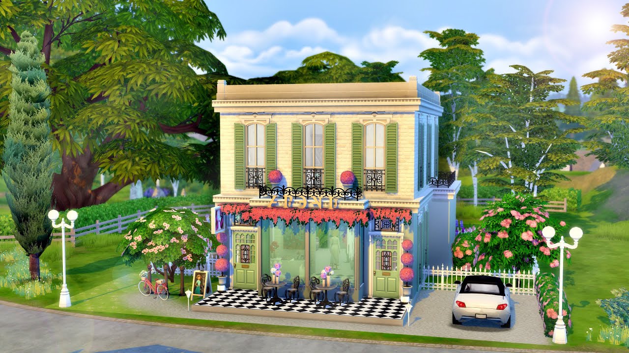 NAIL SALON | The Sims 4 | Speed Building | No CC