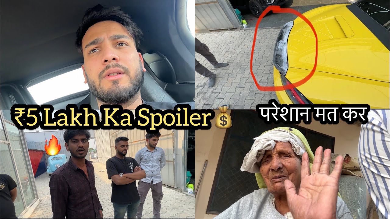 Finally Porsche Ka ₹5Lakh Ka Spoiler Aa Hi Gaya😍