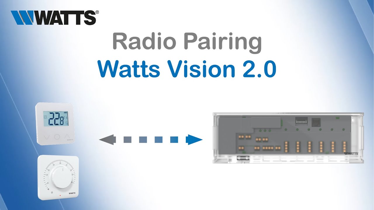 11 - Set Up Underfloor Heating Control: Pair Room Thermostats with Connection Box- Watts Vision&reg; 2.0
