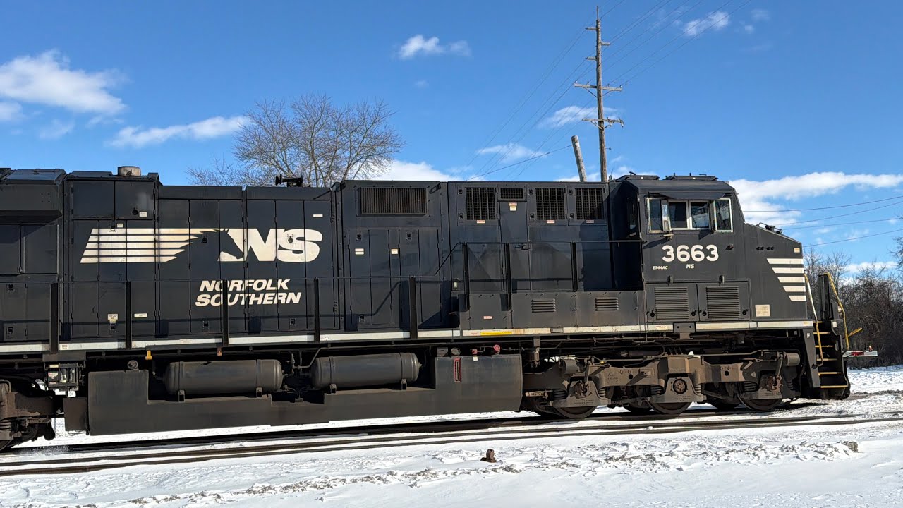 02/07/26 NS Intermodal Train at Valley Crossing in Columbus, OH