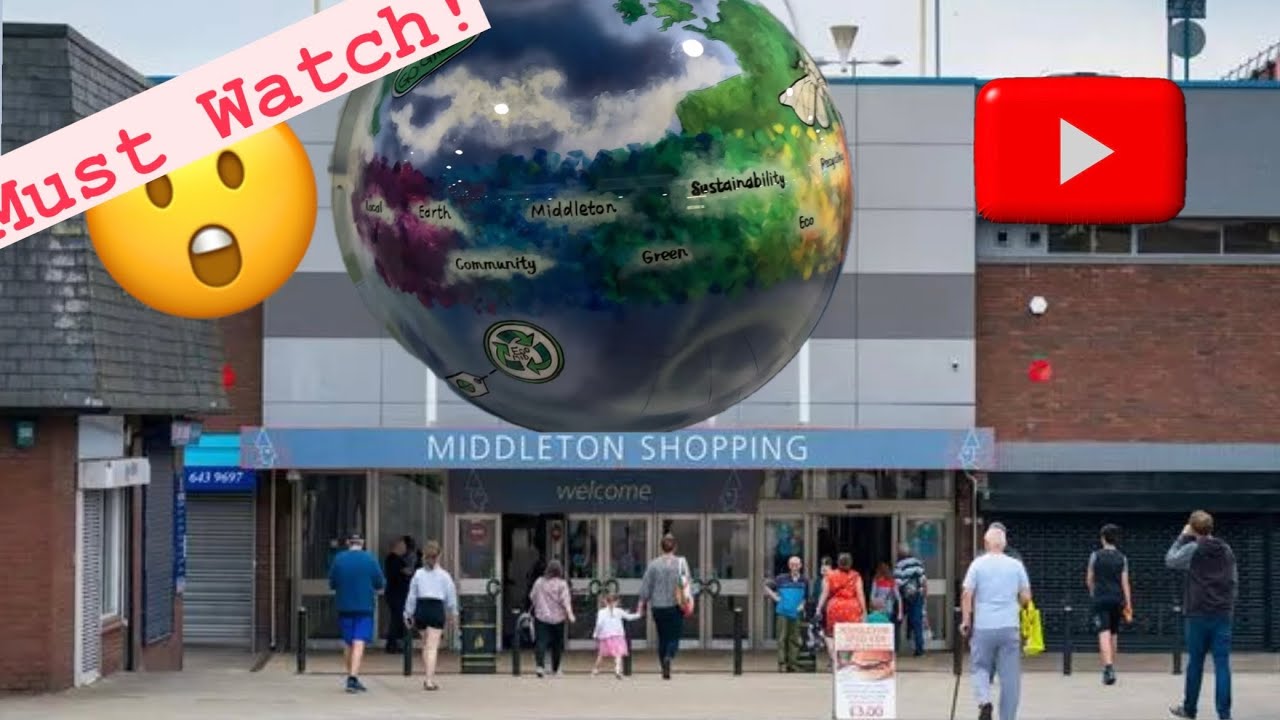 WALKING AROUND MIDDLETON/ GREATER MANCHESTER SHOPPING CENTRE (2024). UK