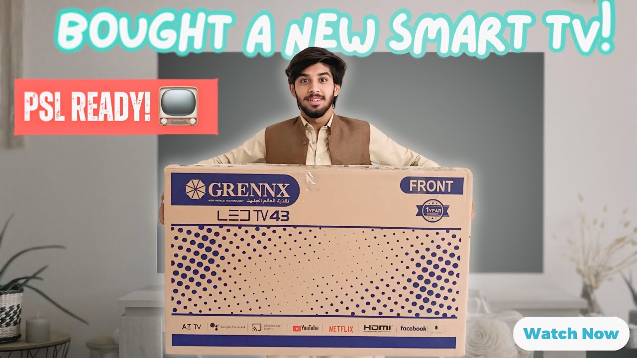 Finally Got a New Smart TV 📺 | Ready for PSL 2025 Thrill! 😍🔥