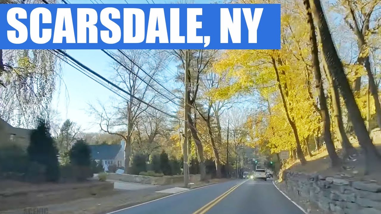 Scarsdale, NY drive around in the fall