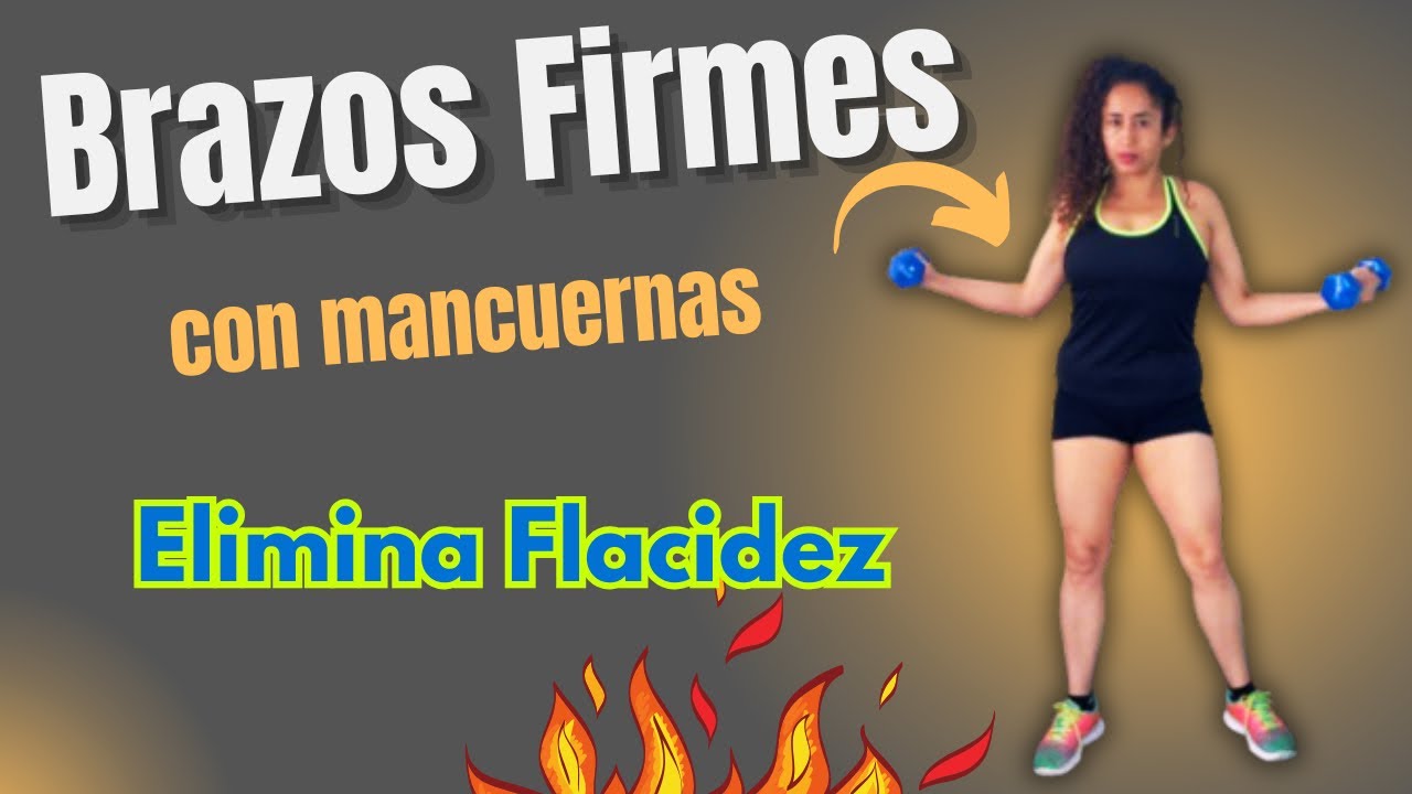 🚨Como tener Brazos sin Flacidez  usando mancuernas  livianas en casa 🔥