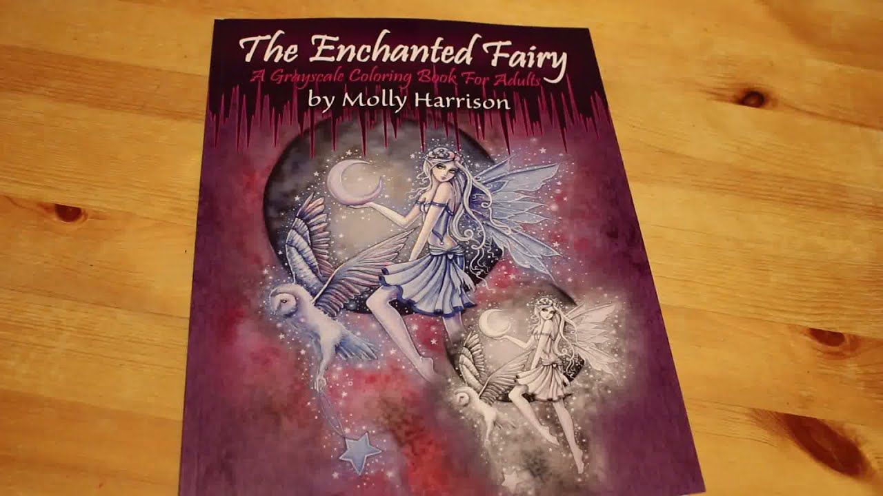 The Enchanted Fairy Greyscale by Molly Harrison Flip Through