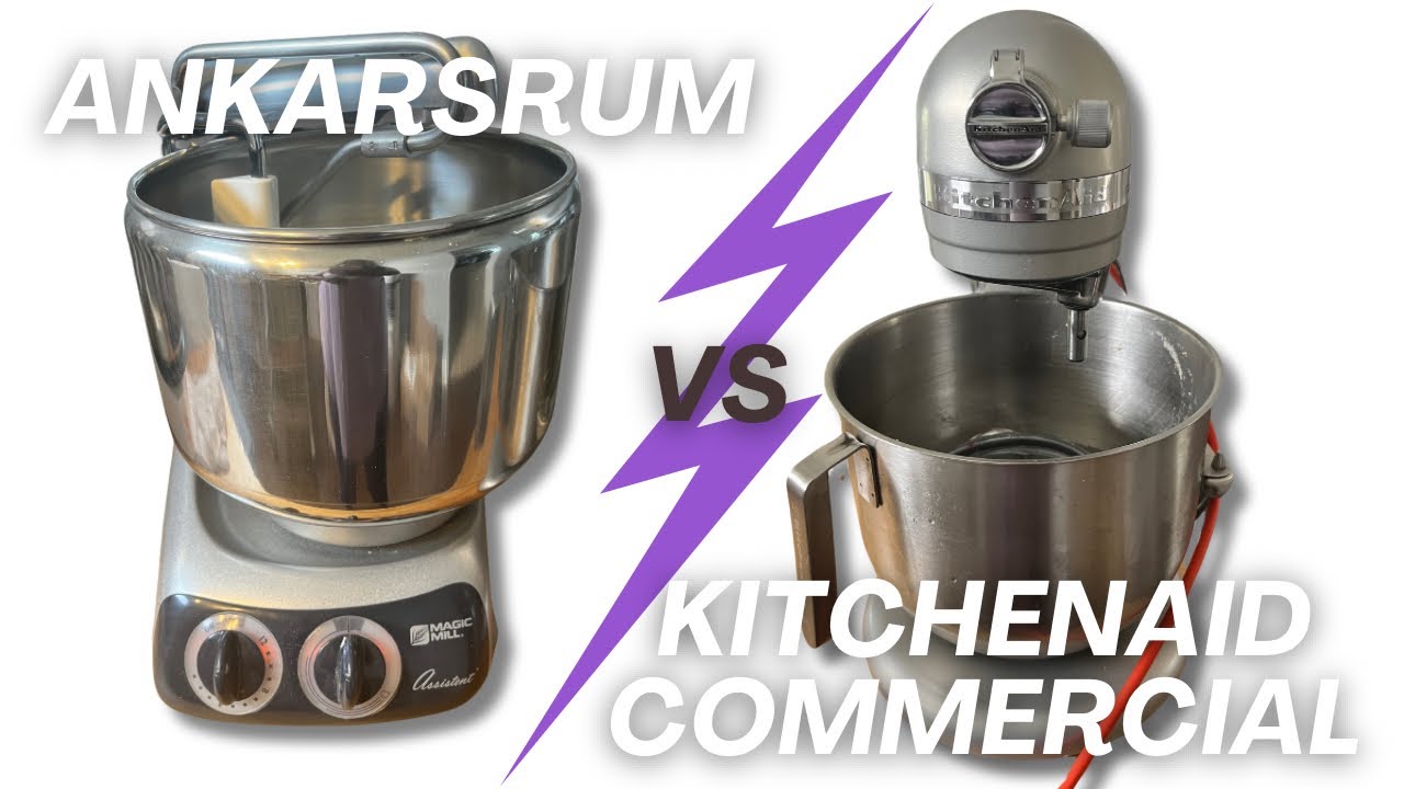 KitchenAid против миксера Ankarsrum для замешивания теста для хлеба | Цельнозерновой