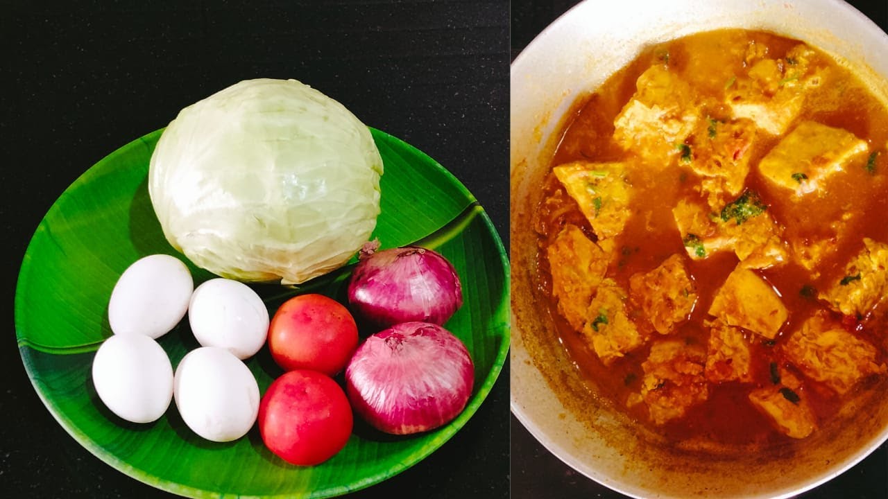 पत्ता गोभी की ग्रेबी बाली सब्जी | Cauliflower ki gravy wali sabji | cauliflower aur egg ki sabji