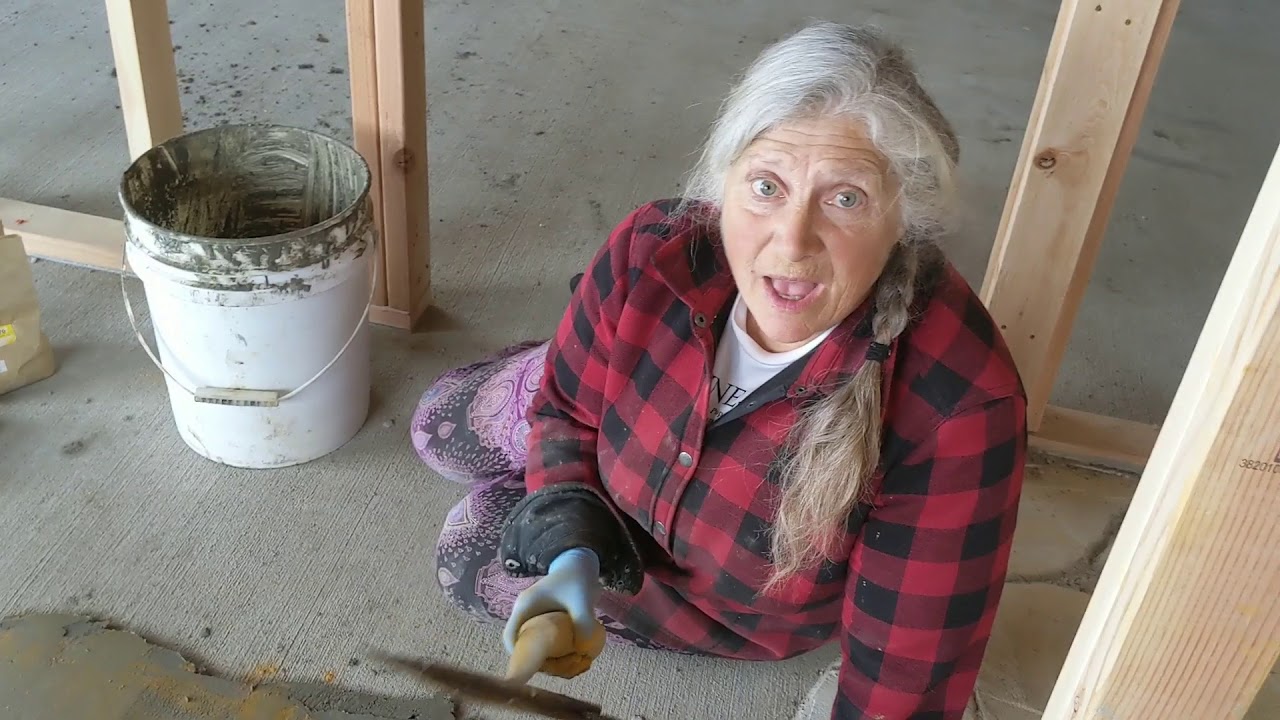 fabulous diy faux stone floor from concrete