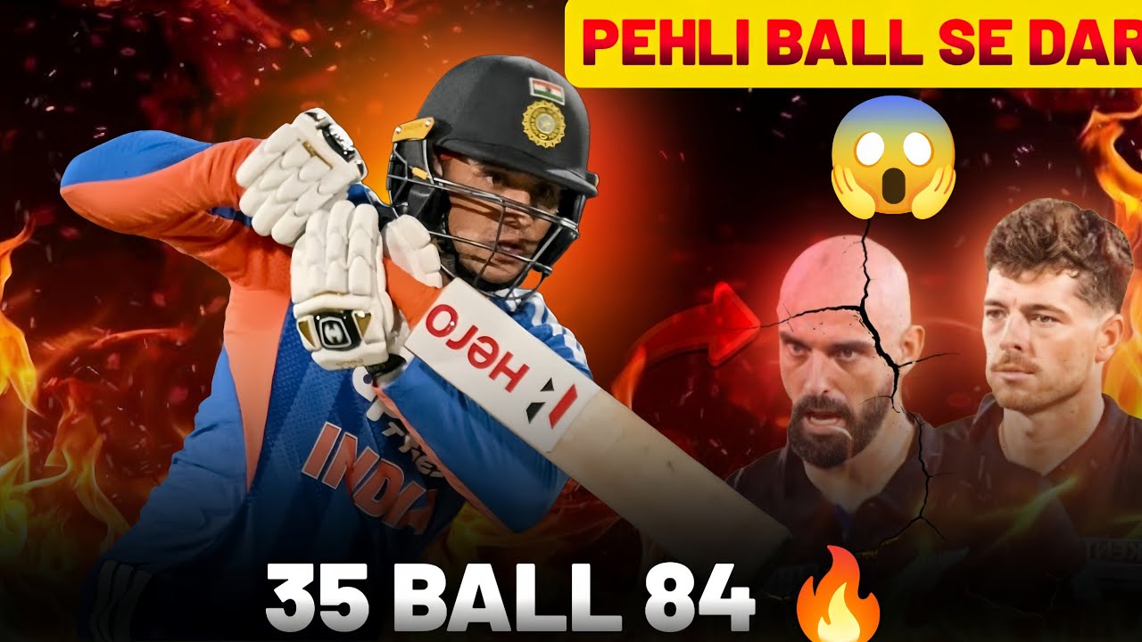 35 Ball 84 Runs 😈 Abhishek Sharma Ka Toofan | IND vs NZ 1st T20I