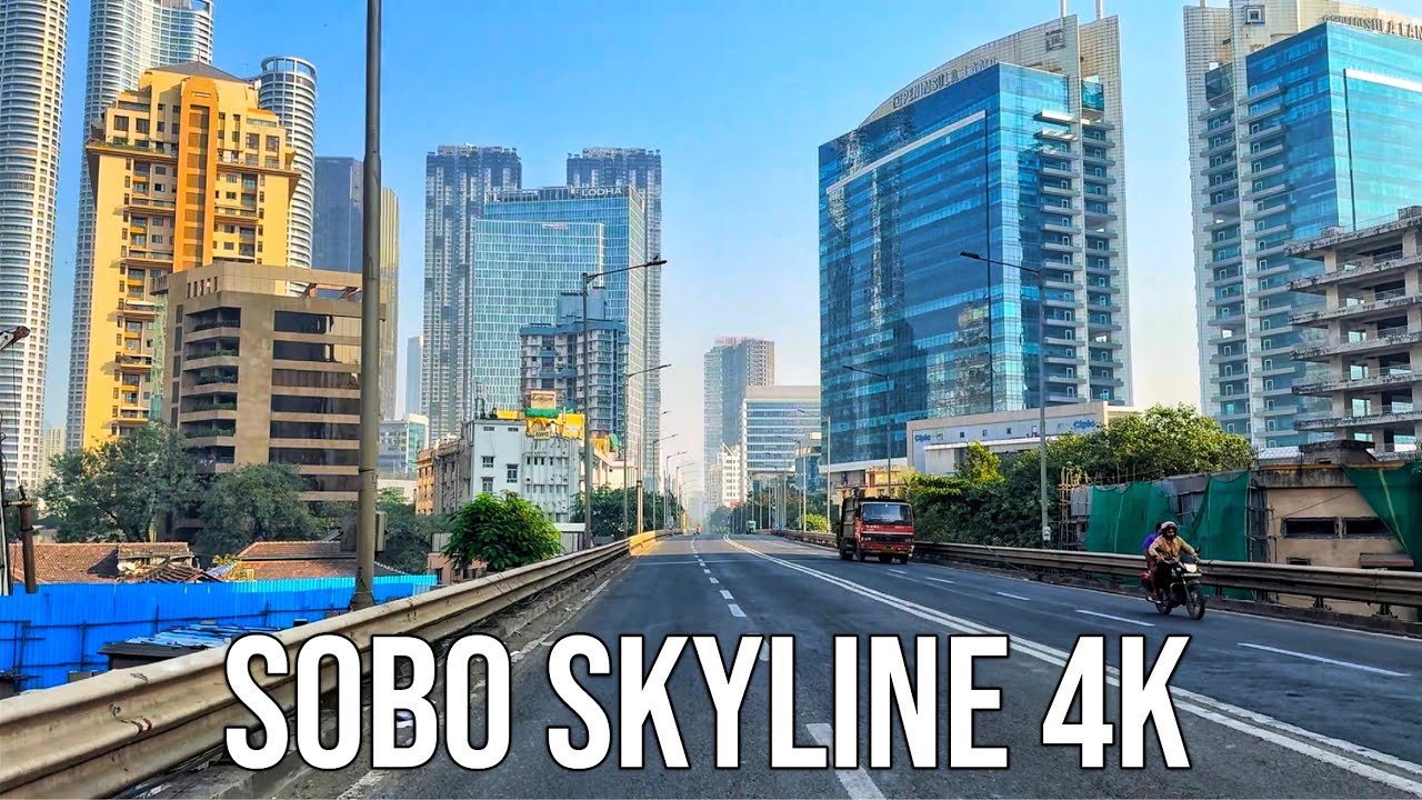 MUMBAI♥️ City Skyscrapers • Skyline Ride • INDIA🇮🇳 