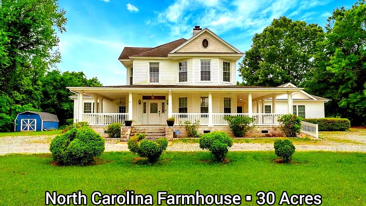 North Carolina Farmhouse For Sale | 30 Acres | North Carolina Land For Sale | 3 Residences