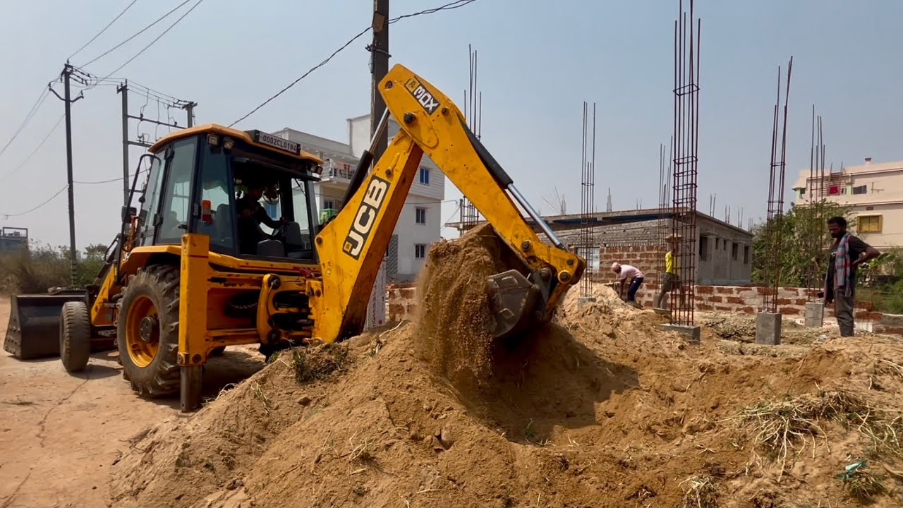 JCB 😍 working for new home //Sandesh’s Life //Very happy for jcb work .|| JCB work for 1.5 hours ||