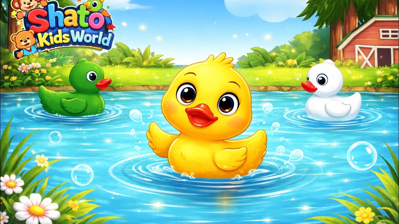 Little Duck Cute cartoon for kids 🌈😄”#kids cartoon #shatokidsworld 
