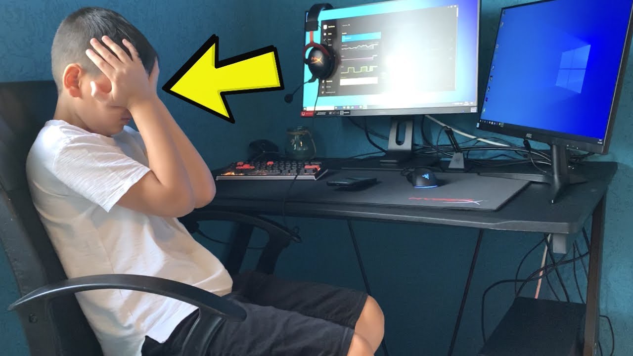 broertje huilt nadat ik hem verras met €3000 fortnite gaming pc setup...