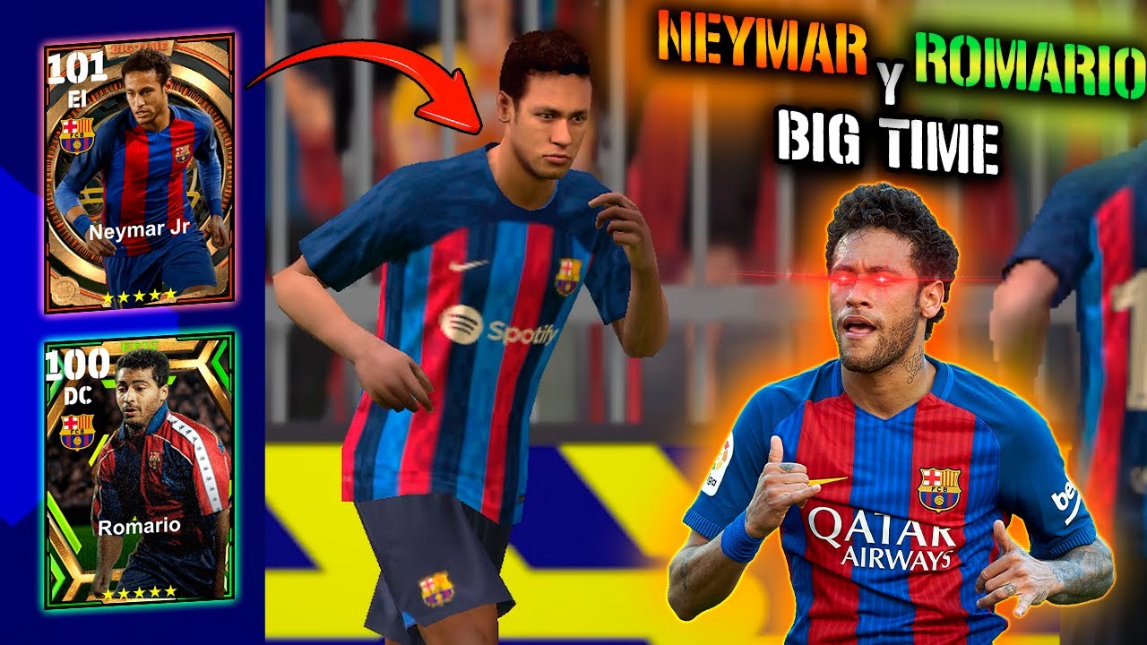 Así JUEGA NEYMAR Big Time de 101 & ROMARIO de 100 *ROTÍSIMOS* 🔥😱 | EFOOTBALL 2023 Mobile