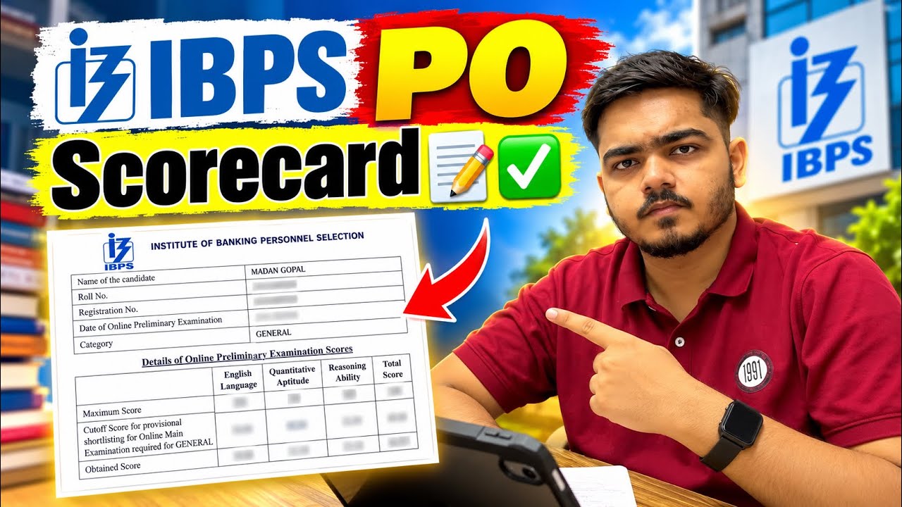 My IBPS PO Scorecard ✅ #ibps #ibpspo 