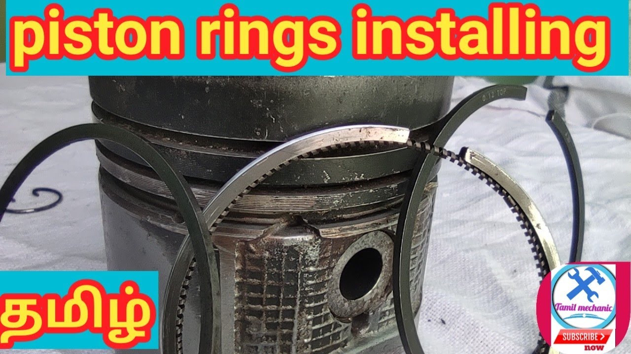 Piston rings fitting in tamil |Tamil mechanic
