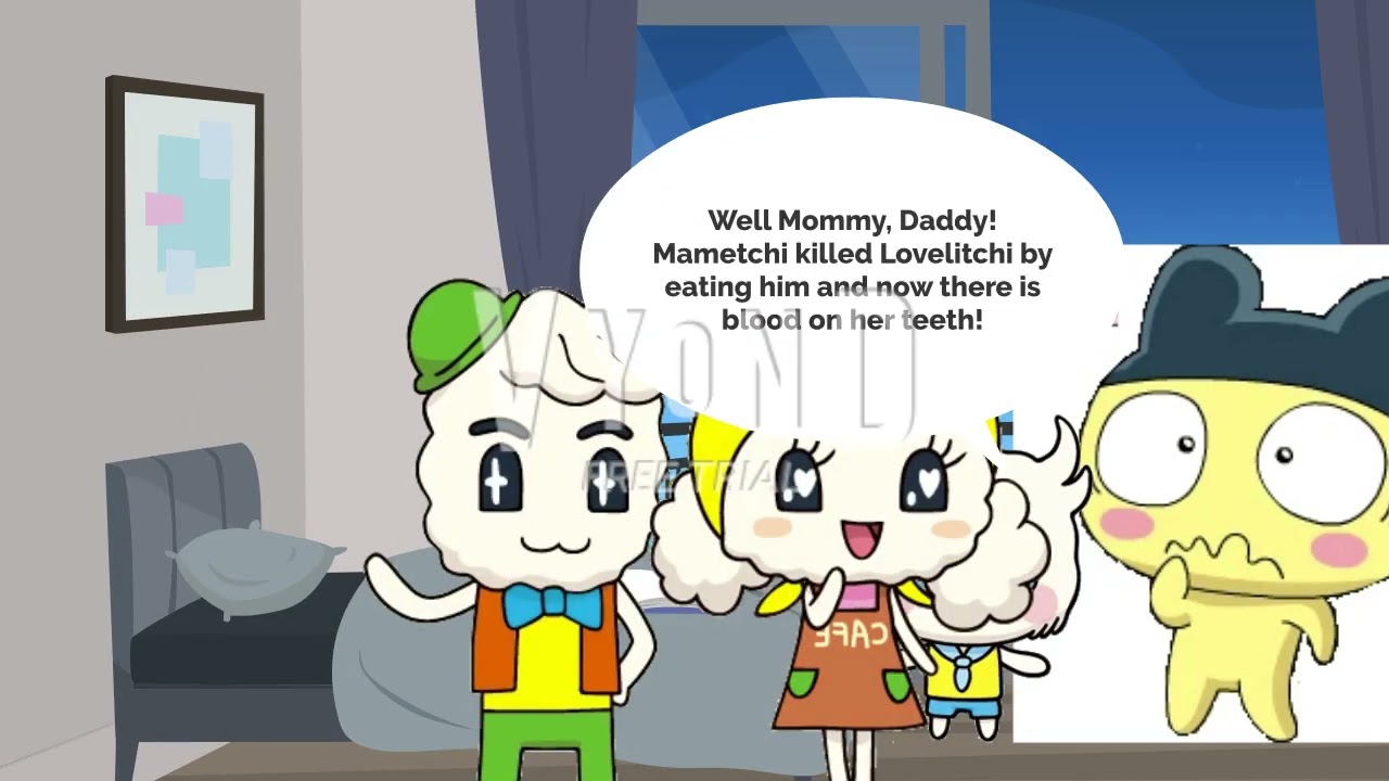 Mametchi Eats Lovelitchi and Gets Grounded