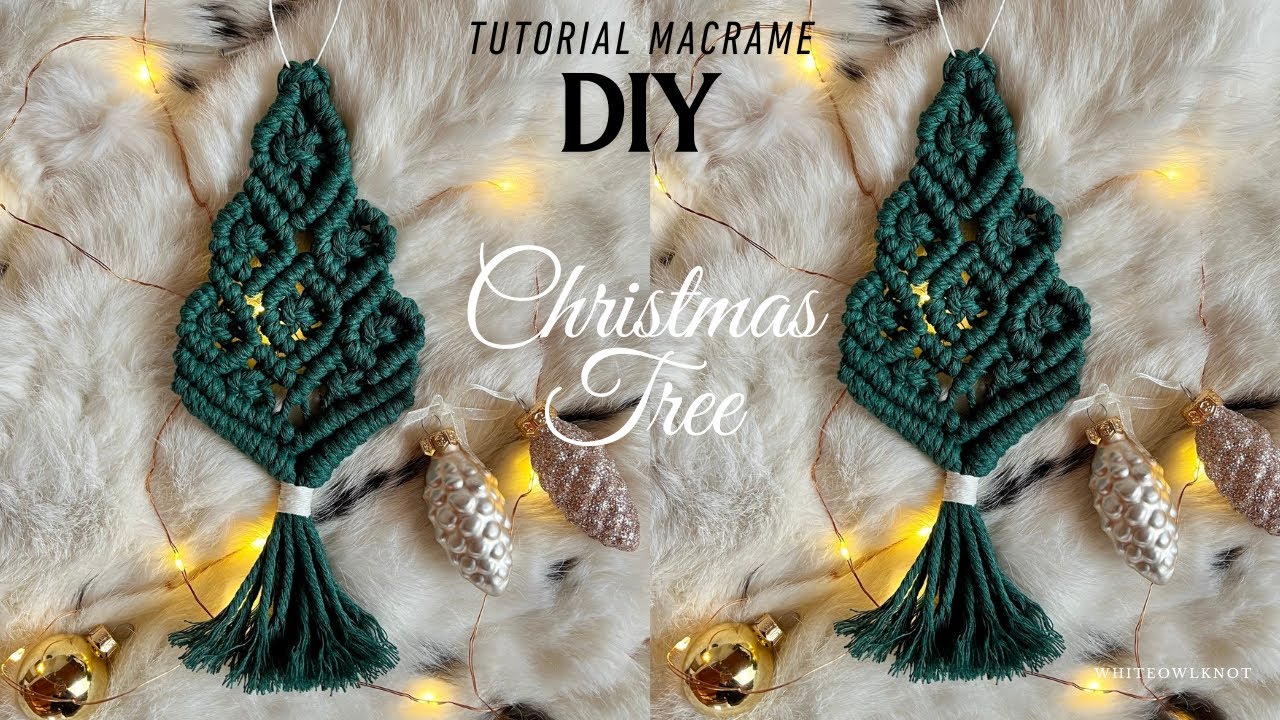 DIY Macrame Christmas Tree Tutorial | Easy Macramé Ornament