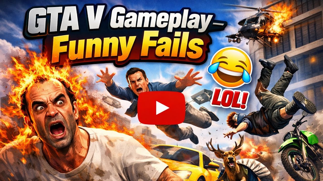 Геймплей игры GTA V - Неудачные дубли.