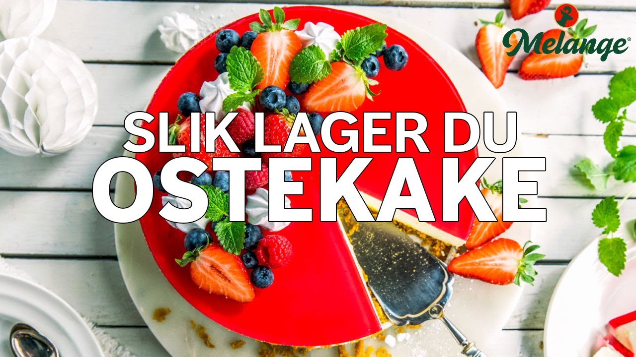 Slik lager du ostekake med gel&eacute;lokk | Baketips fra Melange