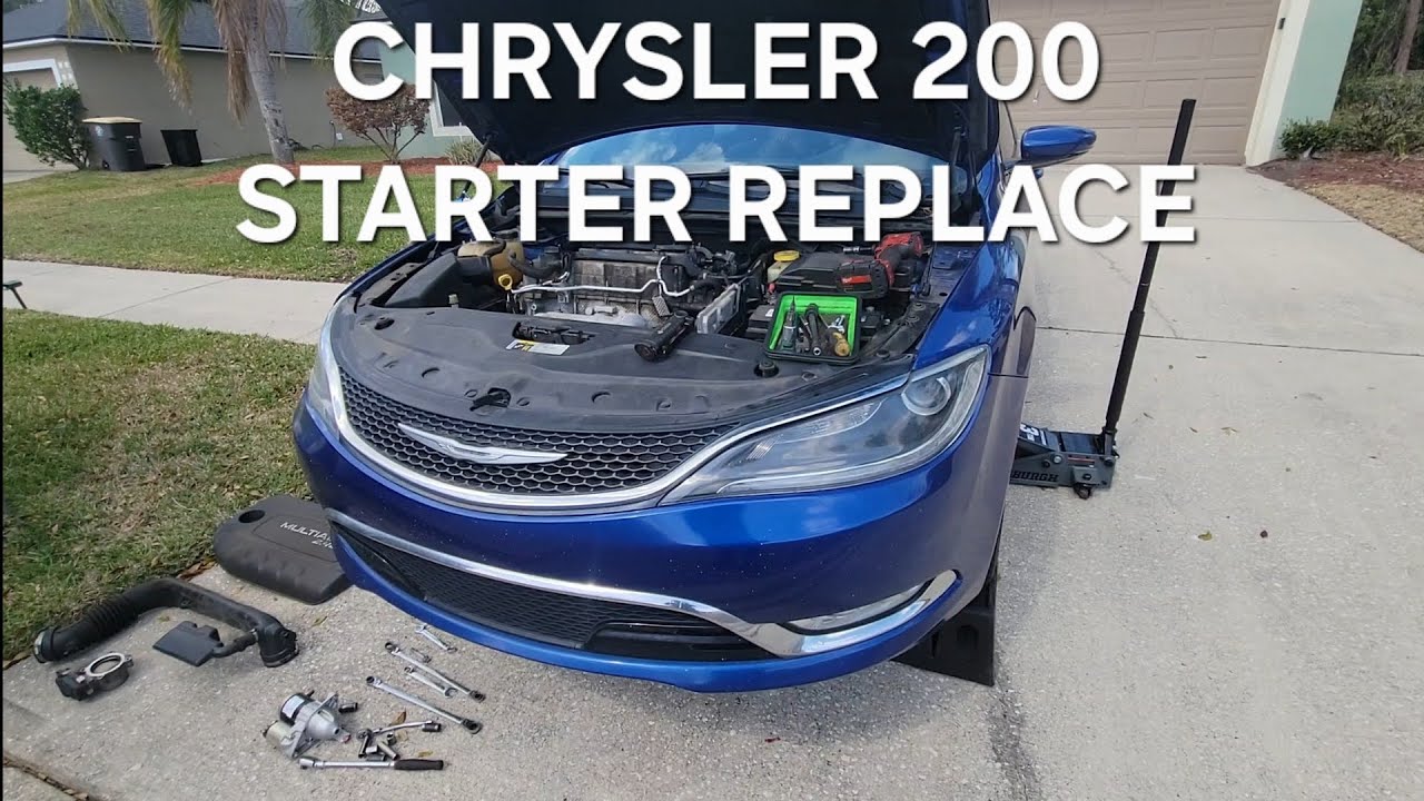 Руководство по замене стартера Chrysler 200 15-17