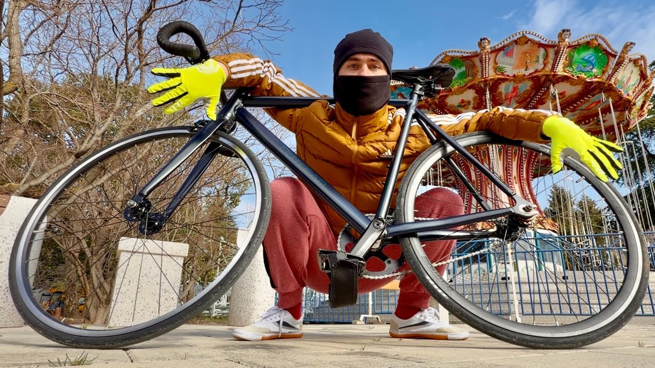 Катаю стрит. На фиксе через реку. Fixed gear