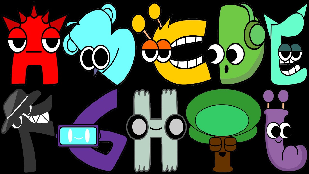 Alphabet Reverse toy All Letter   BUT THEY ALL SPRUNKI CHARACTERS PHASE 7