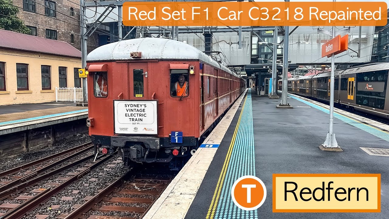 Transport for Sydney Vlog 1092: Redfern Part 9 - Set F1 Car C3218 Repainted