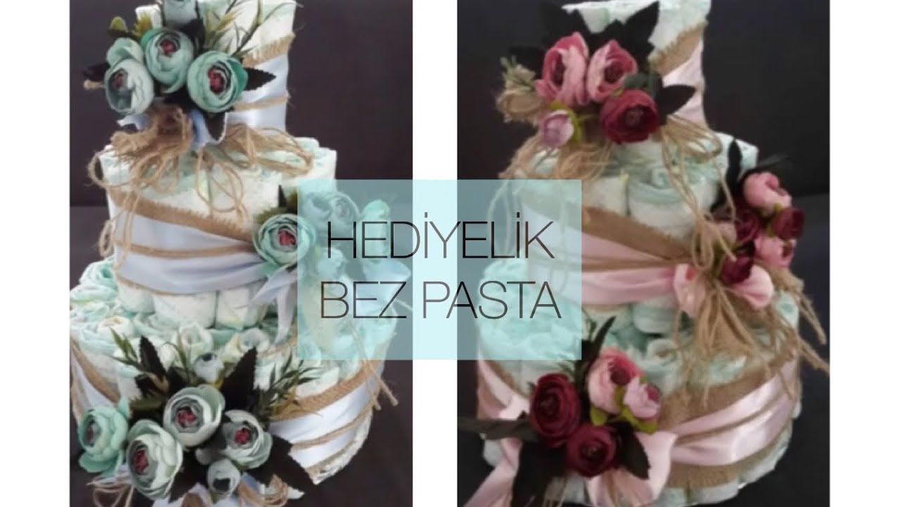 İkiz Bebek Hediyesi  | Hediyelik Bebek Bezi Pasta | Bebek Bezinden Hediye Yapımı | #4 DIY Kendin Yap